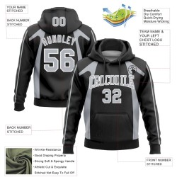 Custom Stitched Black Gray-White 3D Pattern Design Segmentation Patchwork Stripe Sports Pullover Sweatshirt Hoodie Custom Stitched Black Gray-White 3D Pattern Design Segmentation Patchwork Stripe Sports Pullover Sweatshirt Hoodie