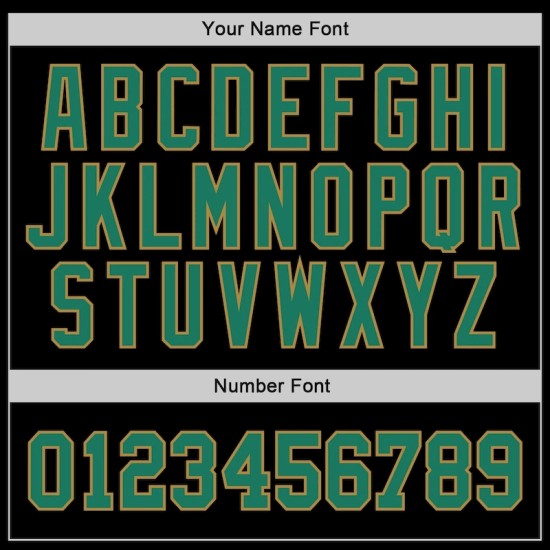 Custom Stitched Black Kelly Green-Old Gold Sports Pullover Sweatshirt Hoodie