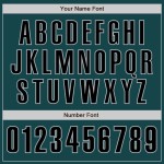 Custom Midnight Green Black-Gray Authentic Baseball Jersey